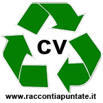 simbolo del riciclaggio con al centro la scritta cv